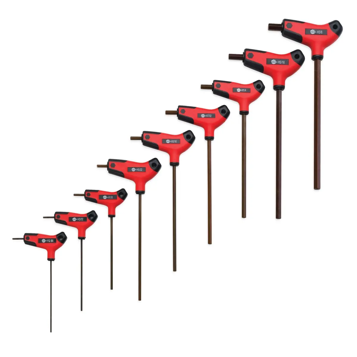 9-Pc. Sae Bi-Material T-Handle Hex Key Set 1