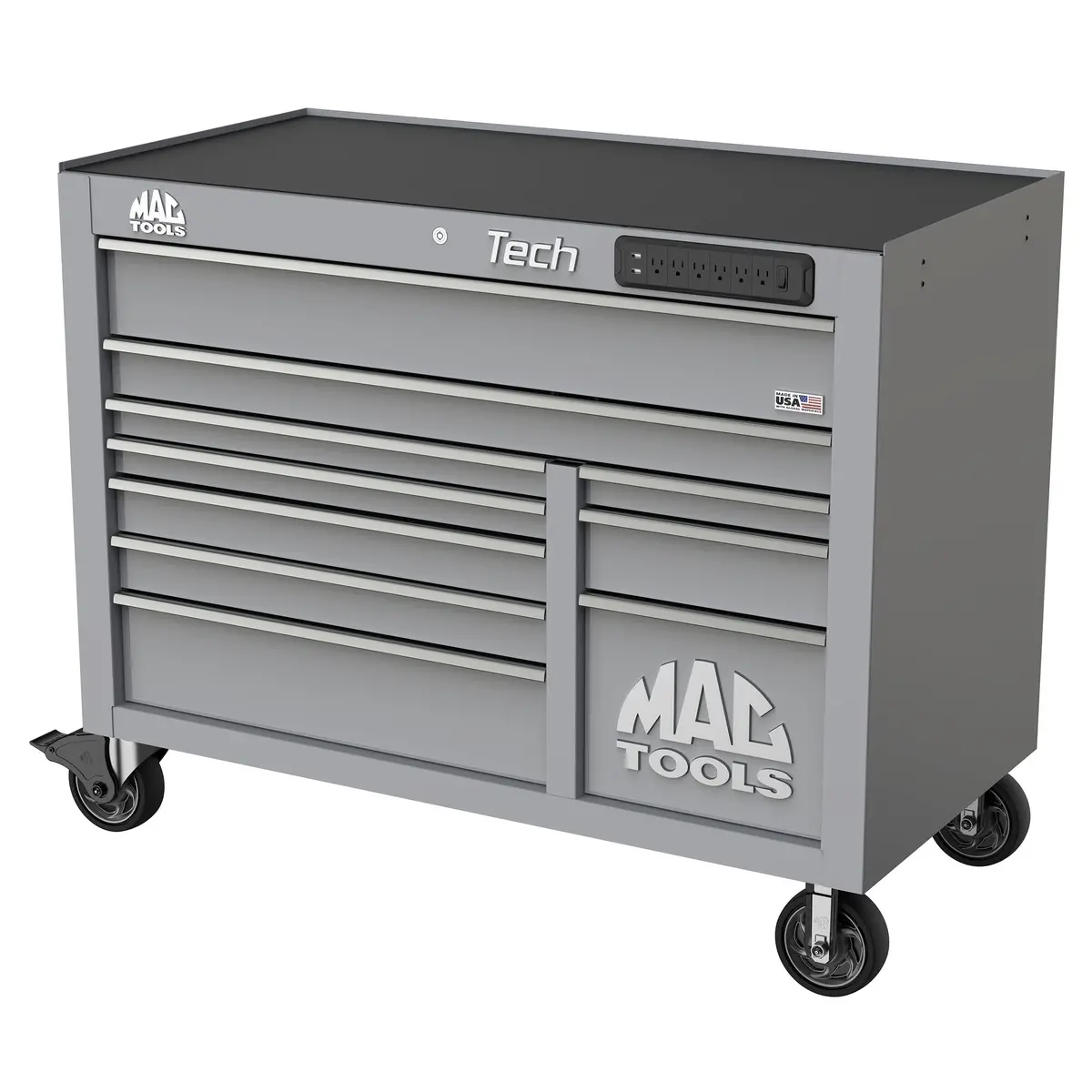 Tech™ Series 10-Drawer Workstation - Mica Gray 1