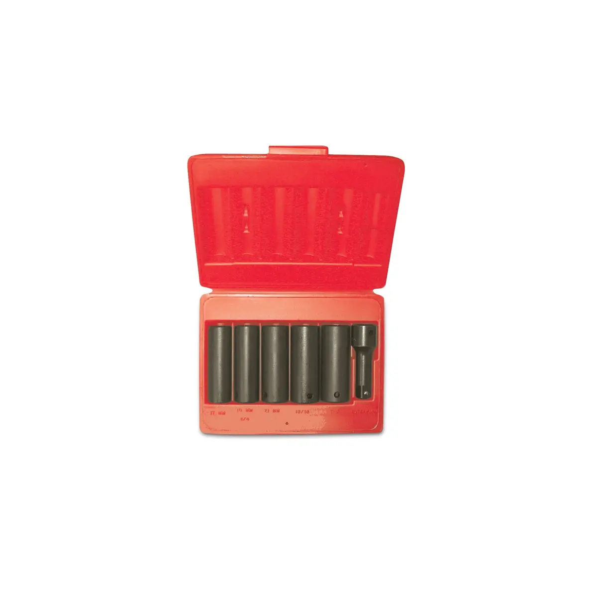 Socket Set, Deep Thin Wall Impact - 6-Pc. 1