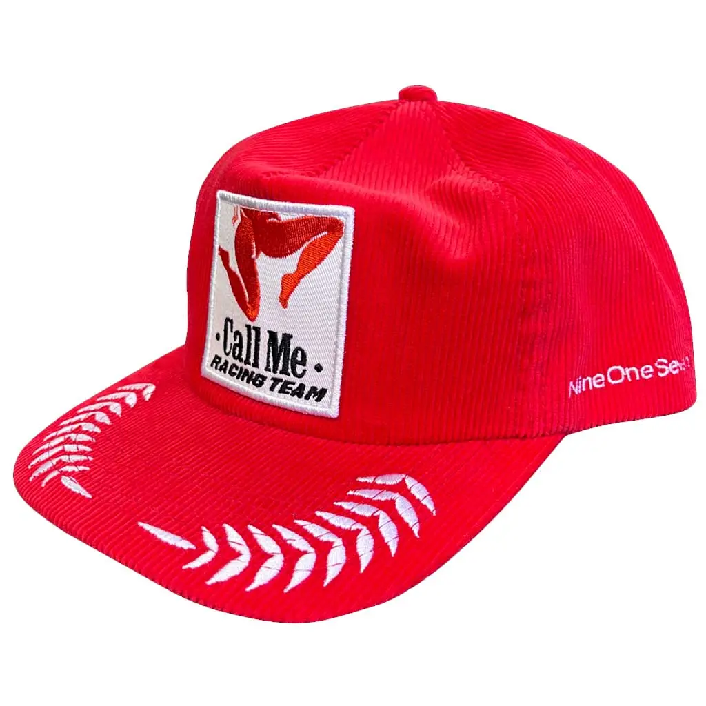One Nine Seven Racing Team Cord Snapback - Red 1