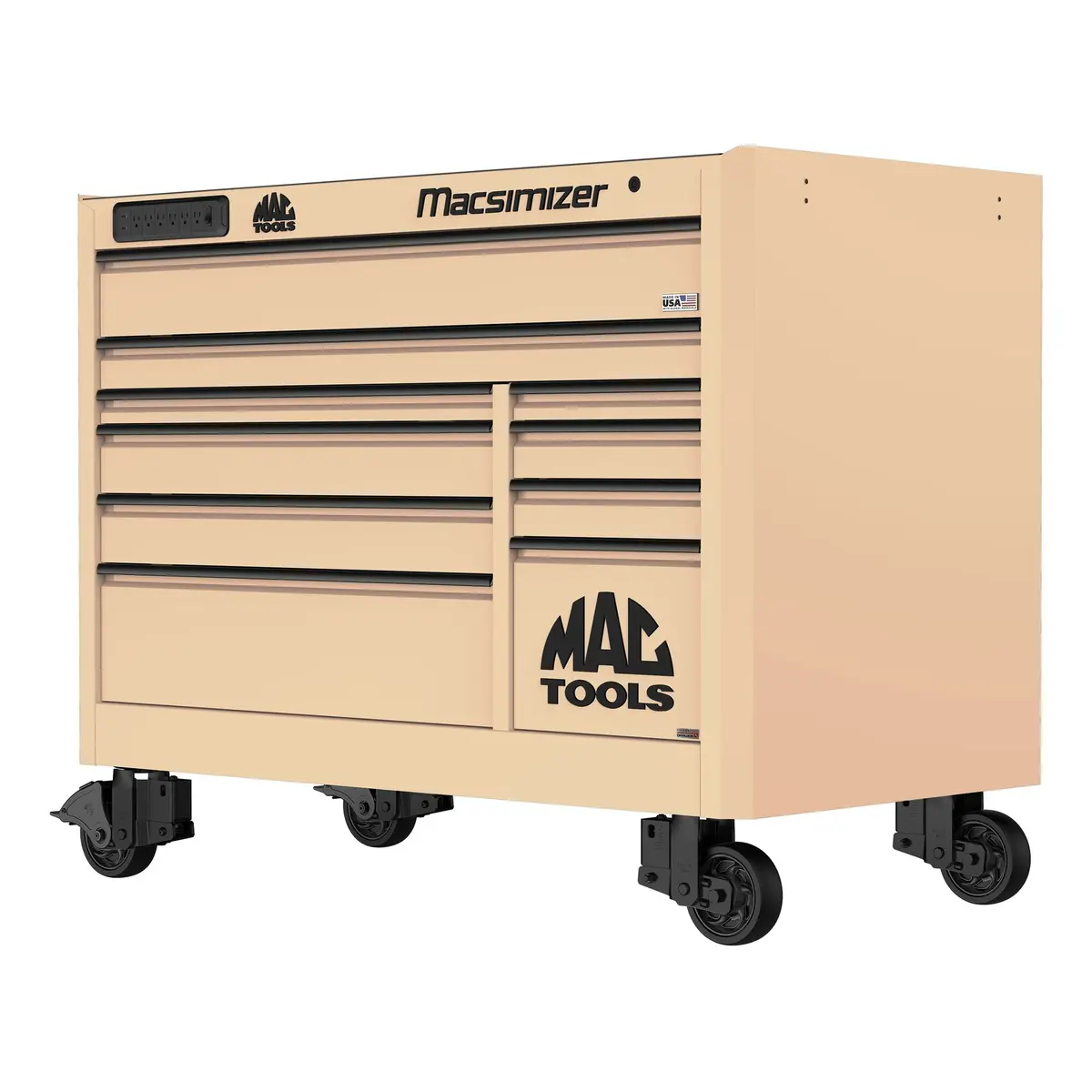 Macsimizer® 10-Drawer Workstation - Desert Tan 1