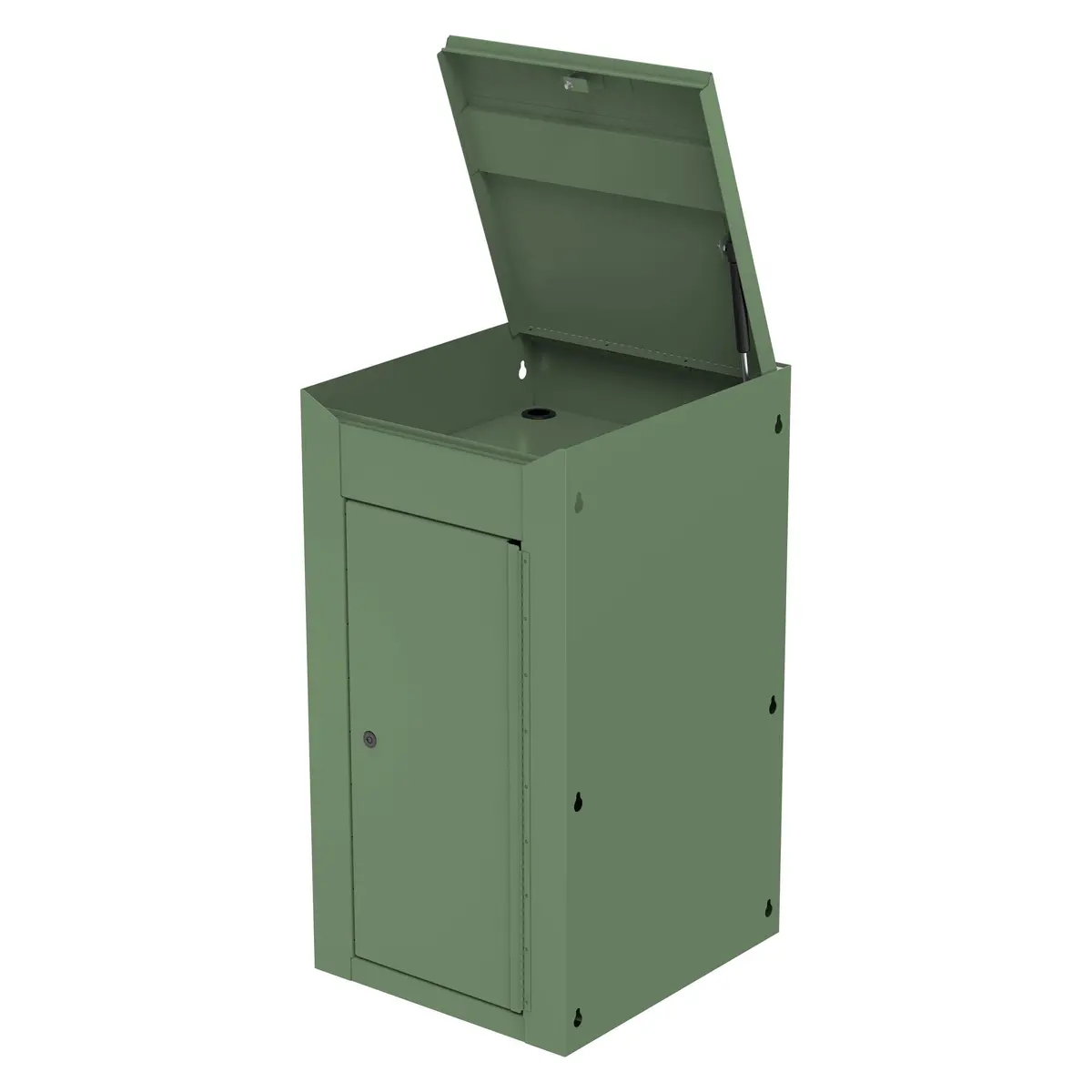 Side Cabinet For Uc3720 (Mb199) Carts - Olive Green 1