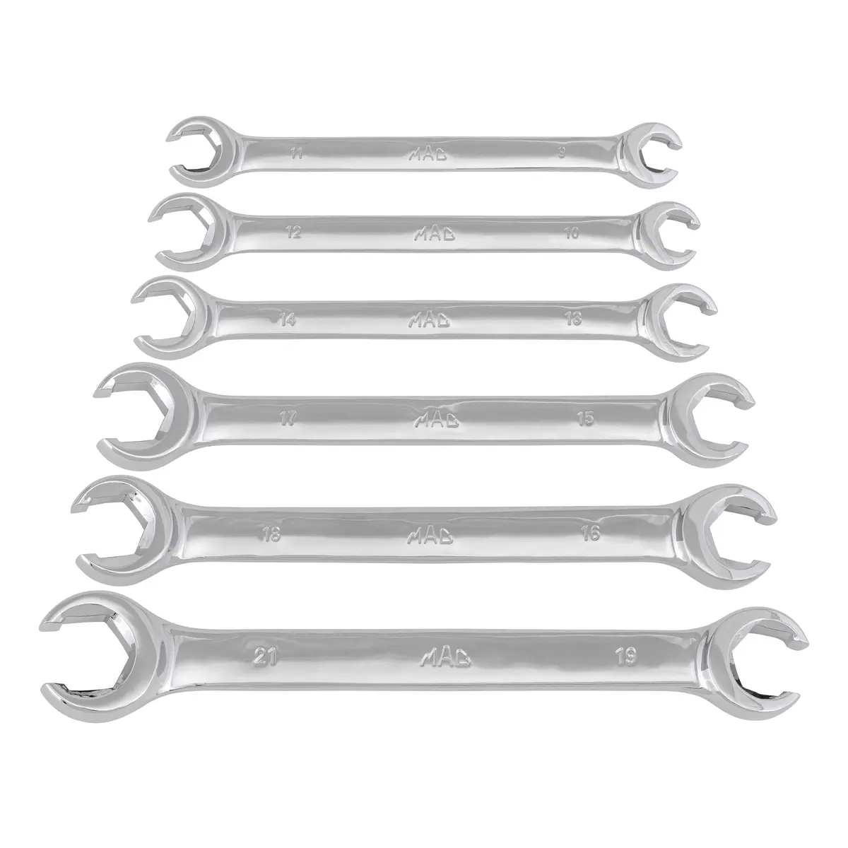 6-Pc. Mm Flare Nut Wrench Set 1