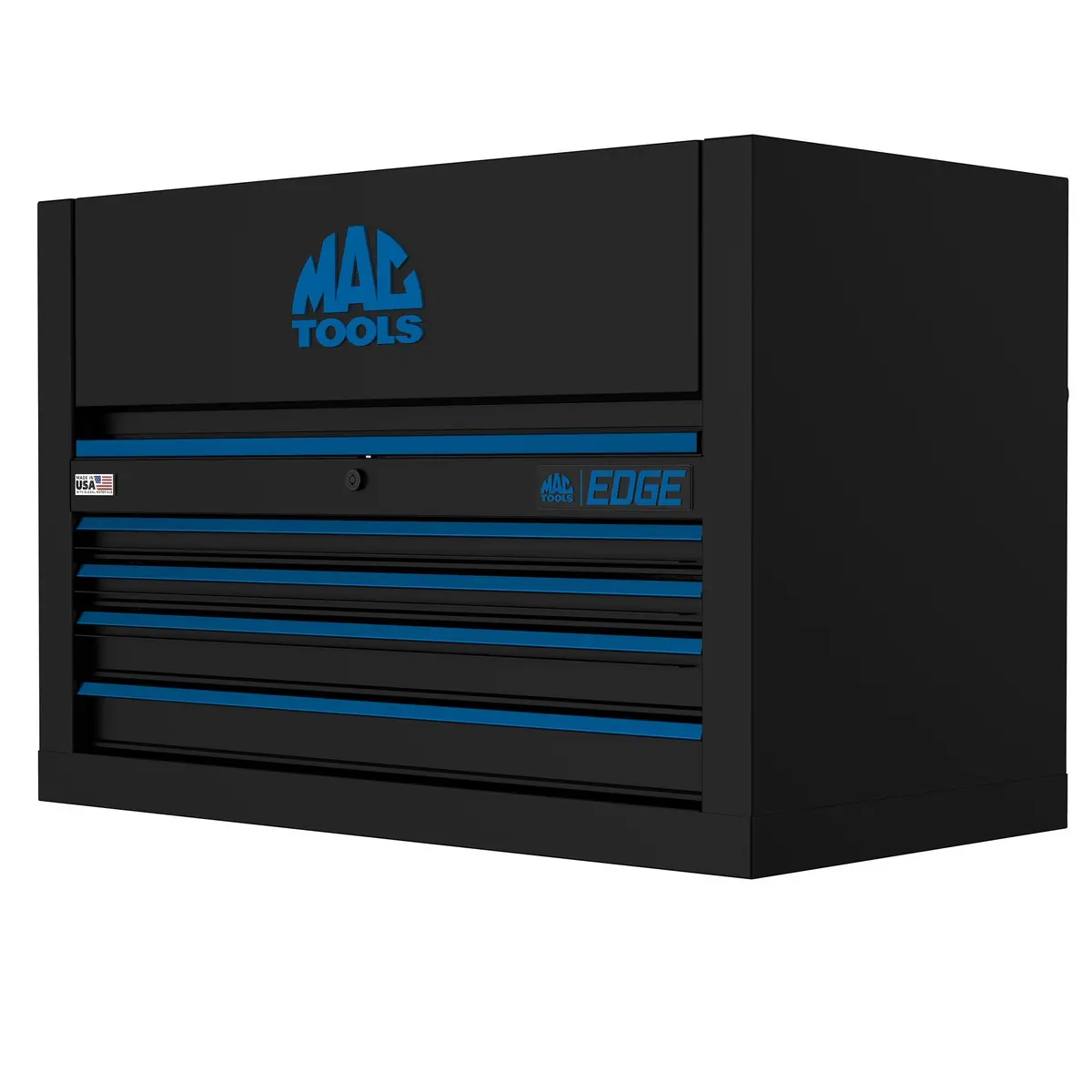 Edge™ 4-Drawer Top Chest For E4122 Workstation - Flat Black/Blue Trim 1