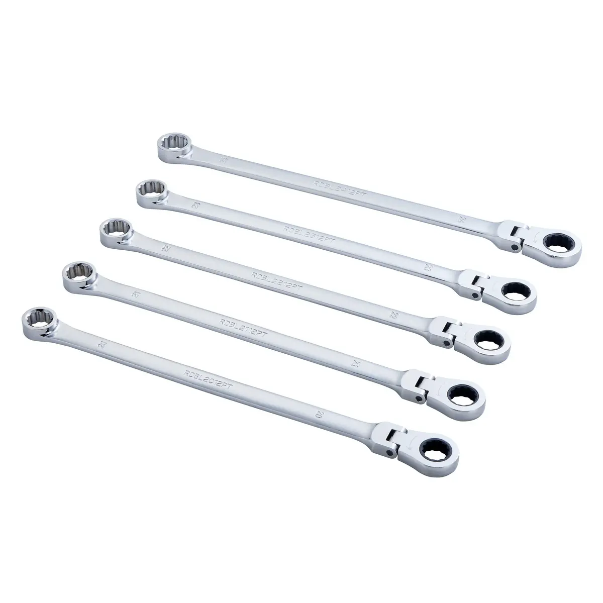5-Pc. Metric Xl Flex Head Ratcheting Wrench Set – 12 Pt. 1