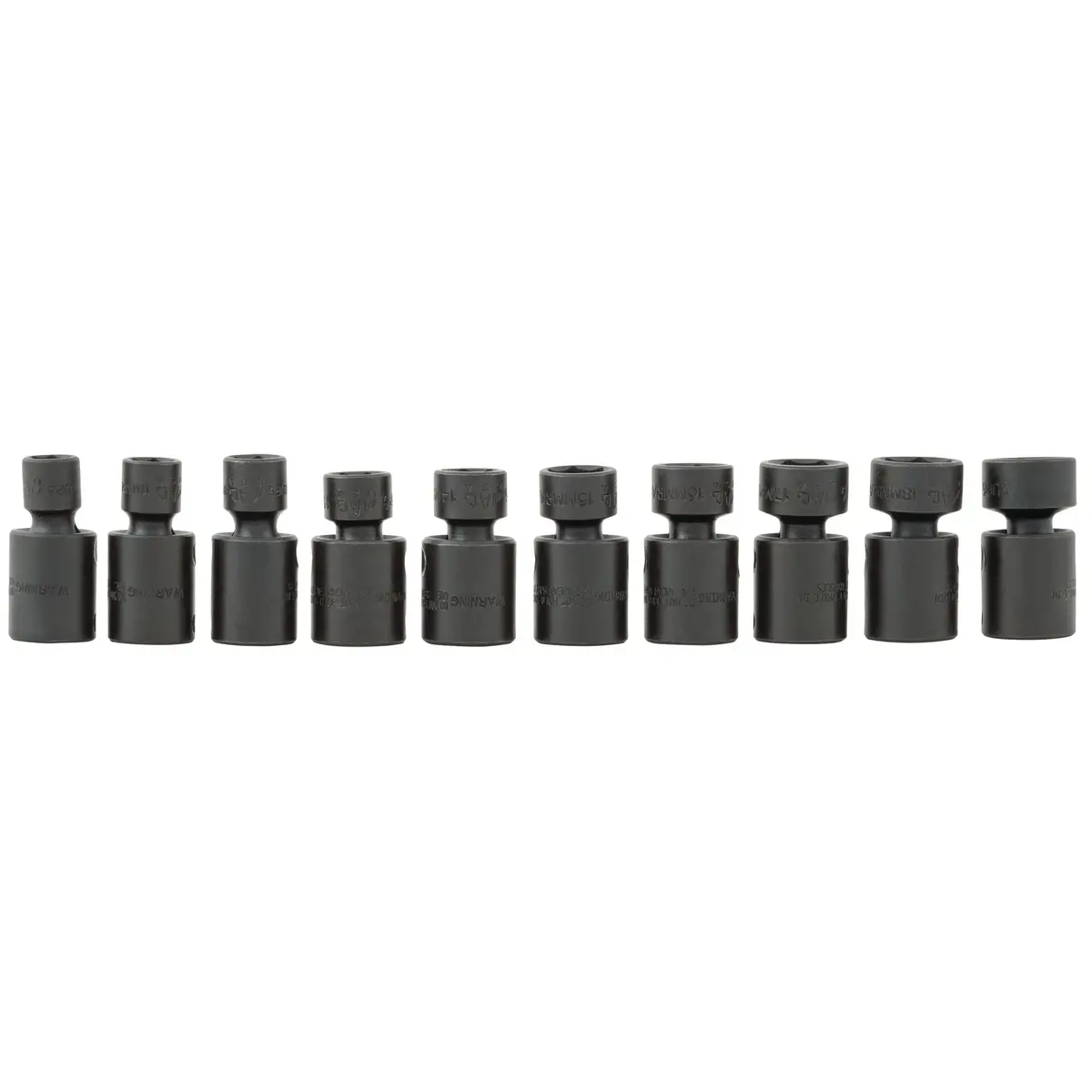 10-Pc 3/8 Drive Metric Universal Impact Socket Set 6-Pt 1
