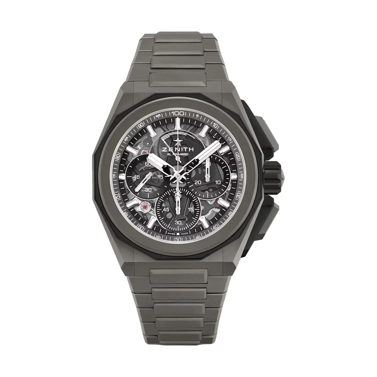 Defy Extreme Skeleton Titanium 45Mm - Grey On Bracelet 1