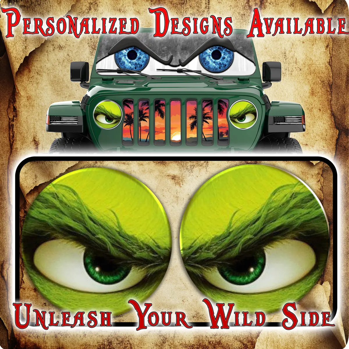 Grinch Eye For A Round Headlight. 97 1