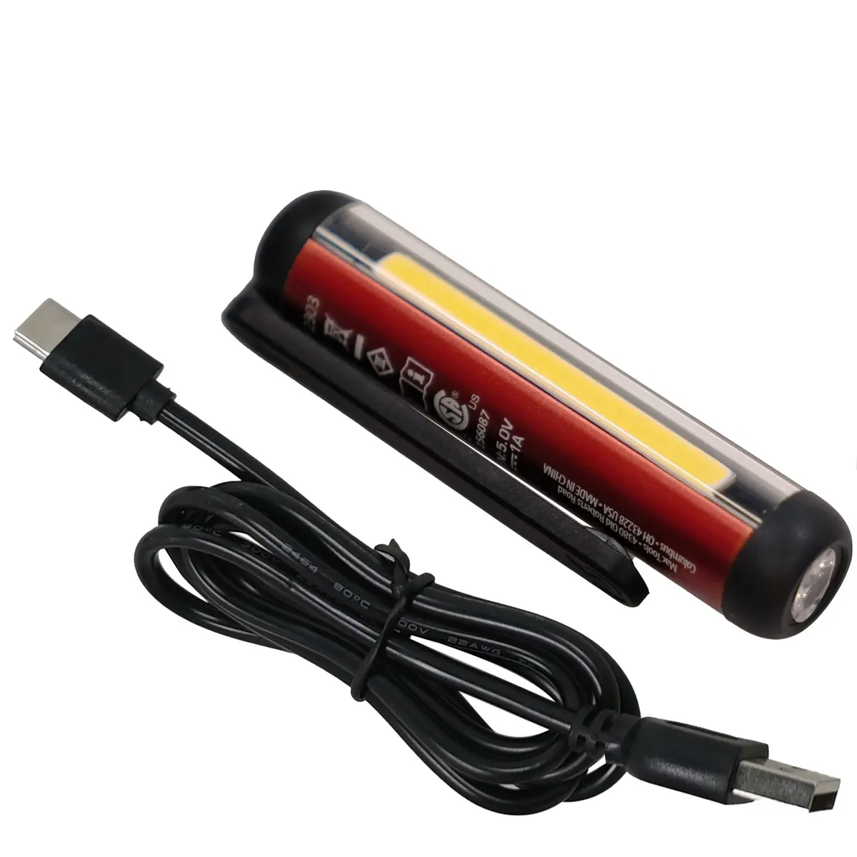 150 Lm Rechargeable Mini Pen Light - Red 1