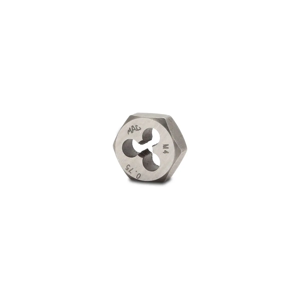 Metric Hexagonal Die M4-0.75 - 5/8" Shank 1