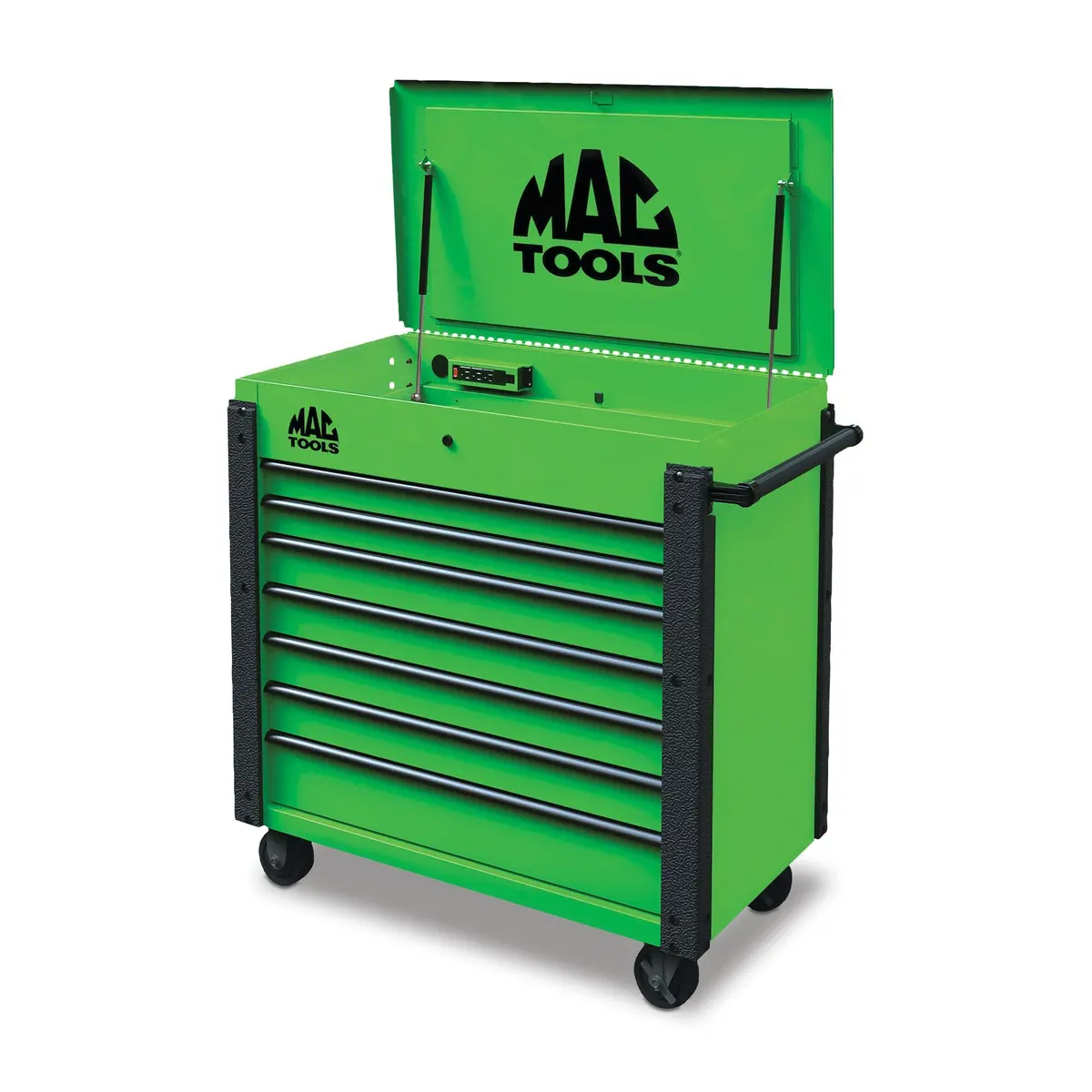 7-Drawer Utility Cart - Lime Green 1