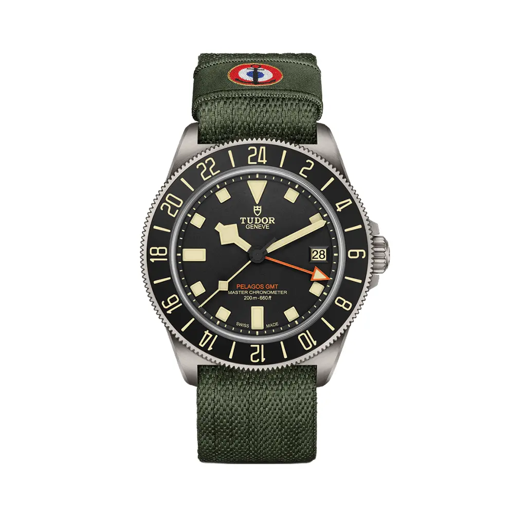 Pelagos Fxd Gmt Titanium 42Mm - Black On Fabric Strap 1
