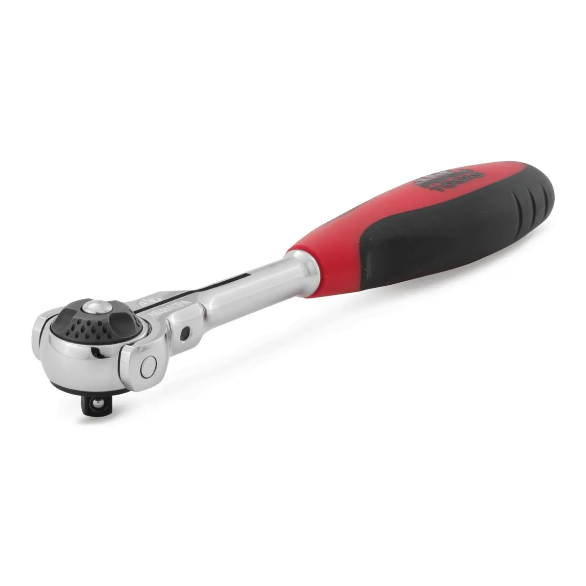 1/4" Drive Bi-Material Swivel-Head Ratchet - 7" 1