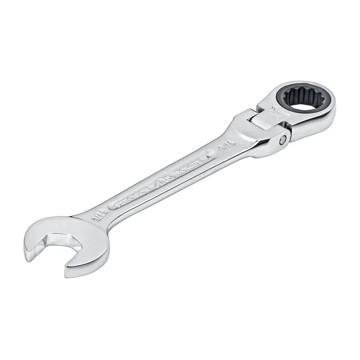 Flexible-Head Ratcheting Wrench 9/16" - 12-Pt. 1
