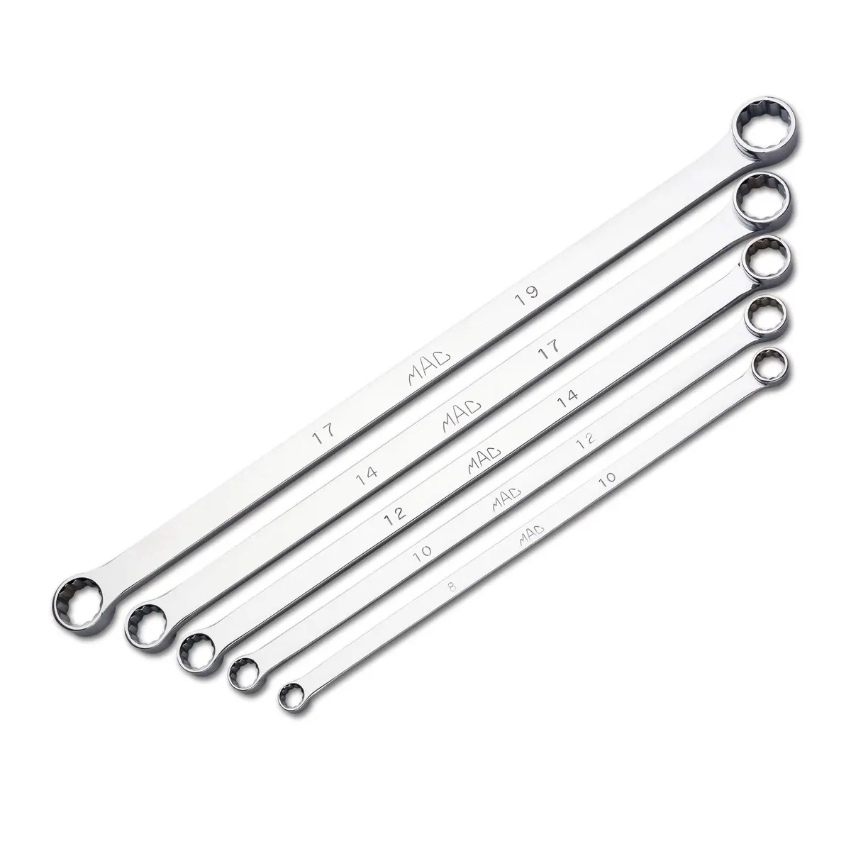 5-Pc. Metric High-Performance Long Double-Box Wrench Set - 12-Pt. 1