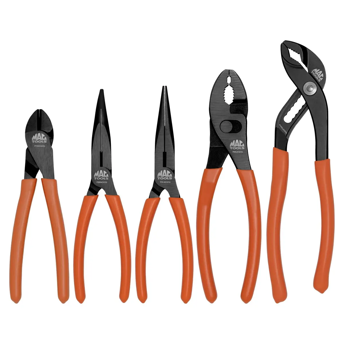 5-Pc. Combo C.S.T. Pliers Set - Orange 1