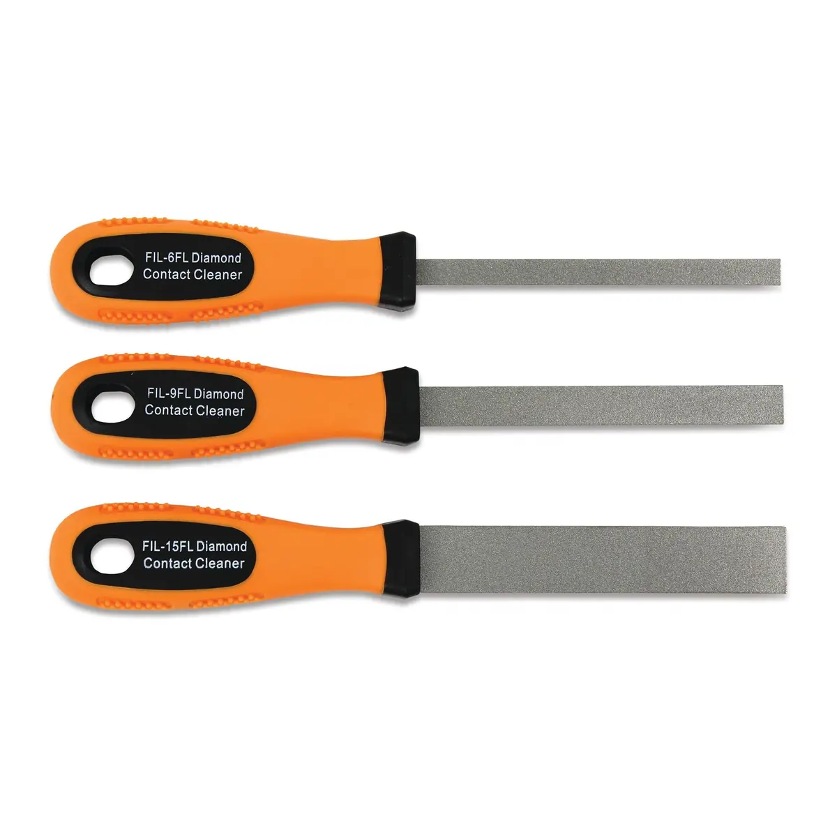 3-Pc. Diamond-Coated Flexible Flat Point And Electrical Contact Cleaner Files 1