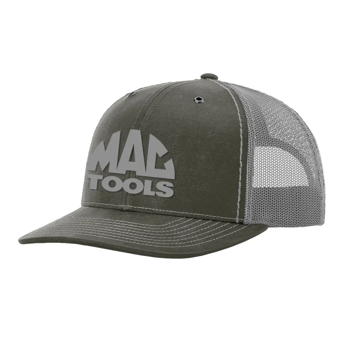 Waxed Trucker Hat W/ Puff Embr 1