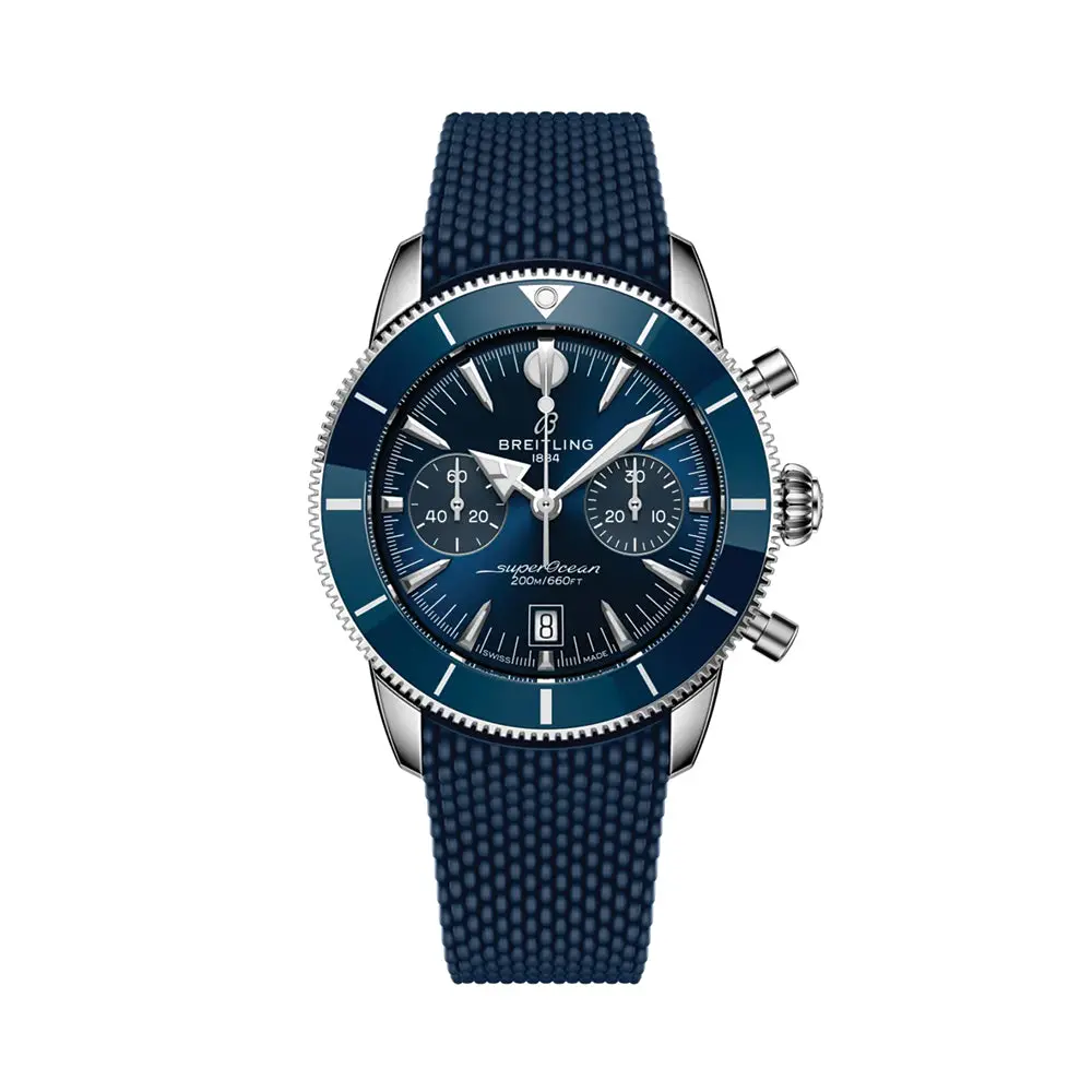 Superocean Heritage B01 Chronograph 42Mm - Blue On Rubber Strap 1
