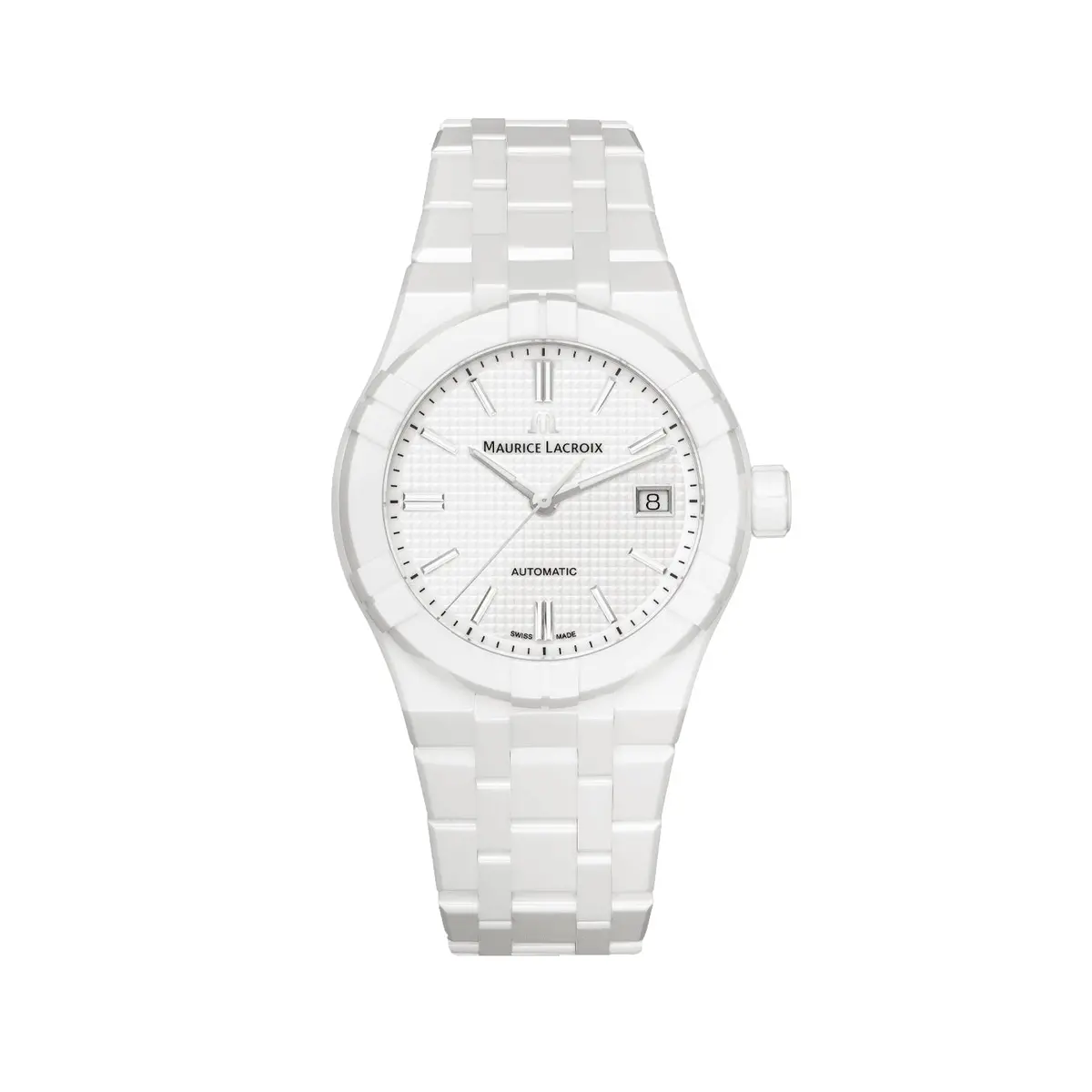 Aikon Automatic Ceramic 39Mm - White On Bracelet 1