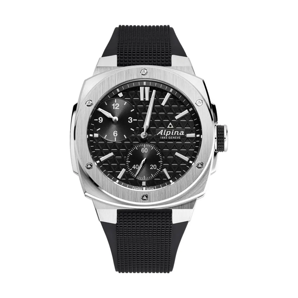Alpiner Extreme Automatic 41Mm - Black On Rubber Strap 1