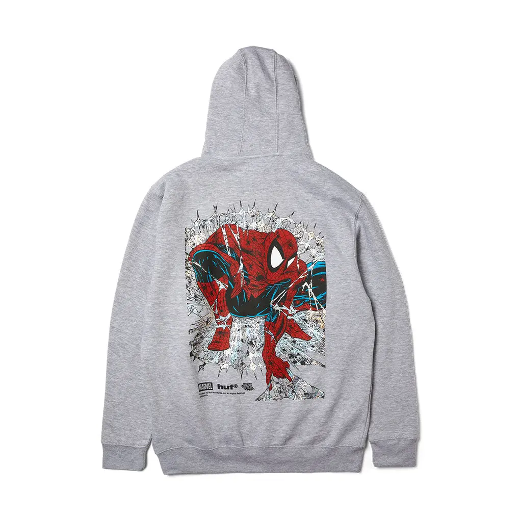 Huf X Spiderman Arachknight Fz Hoodie - Heather Grey 1