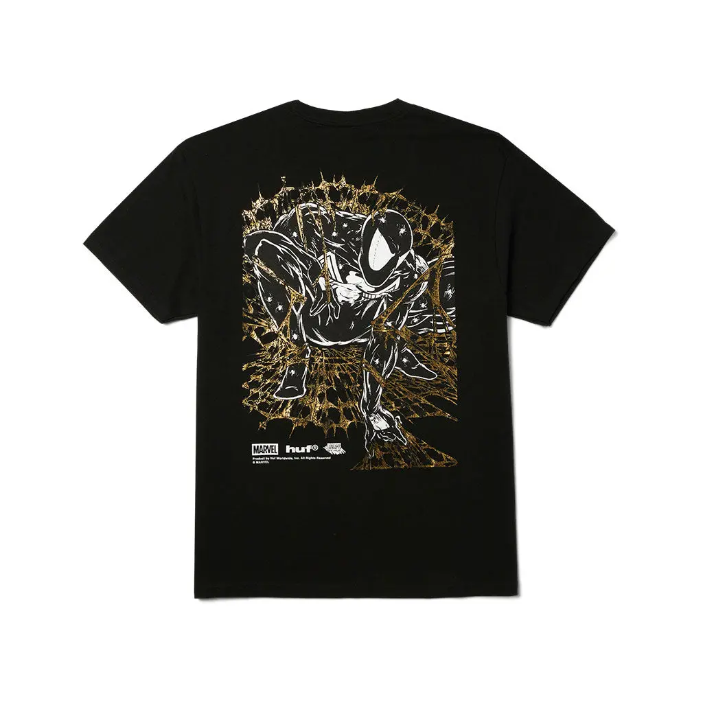 Huf X Spiderman Arachknight Gold  S/S Tee - Black 1