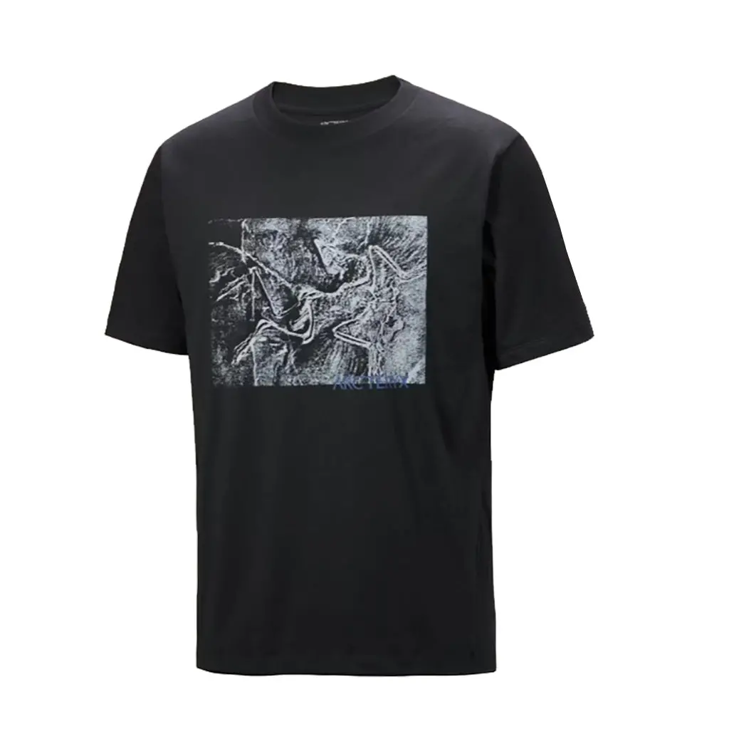 Arc'teryx Kragg Cotton Lithographica S/S Tee - Black X000009926 1
