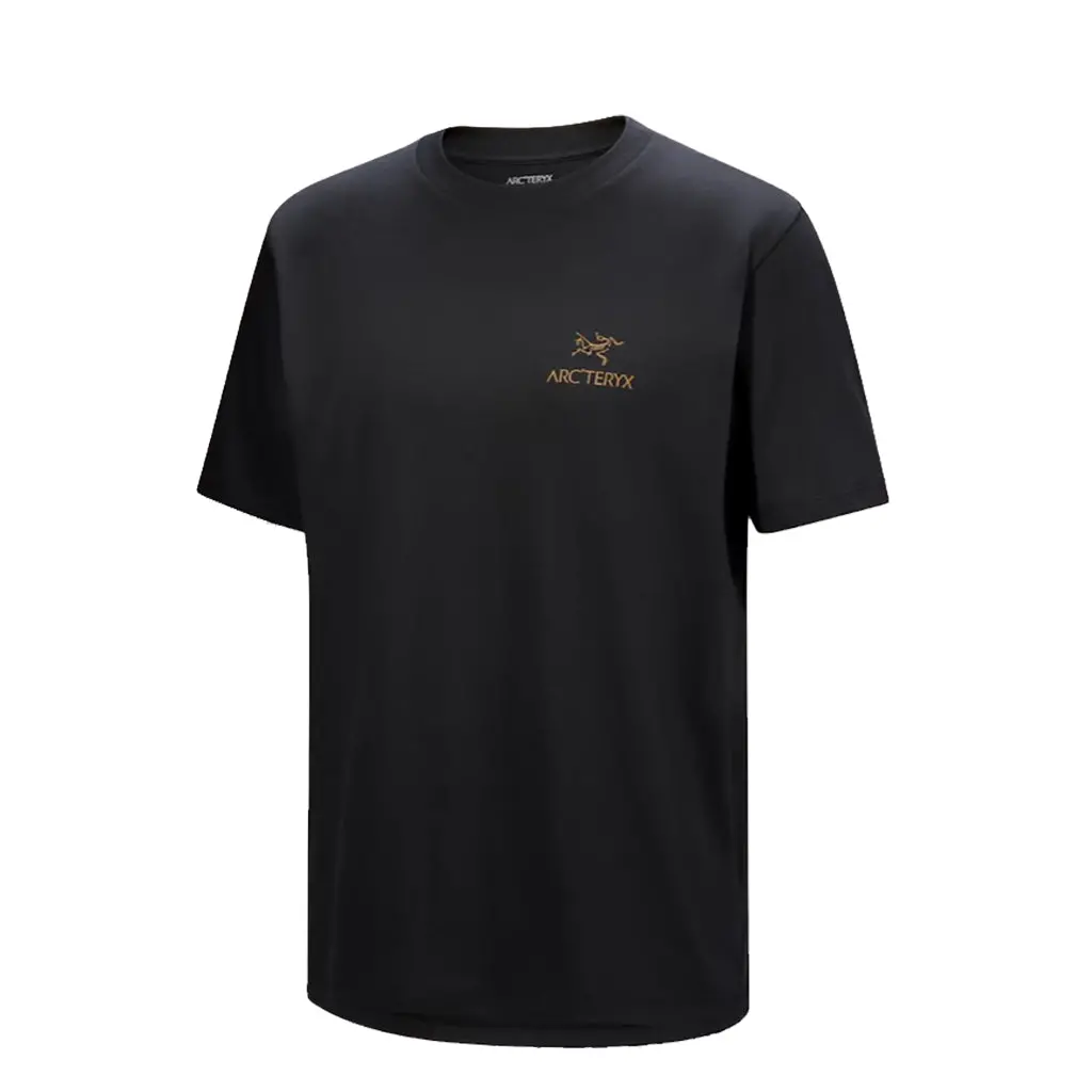 Arc'teryx Kragg Sl Cotton Bird Word Shirt S/S Tee - 24K Black X000009535 1