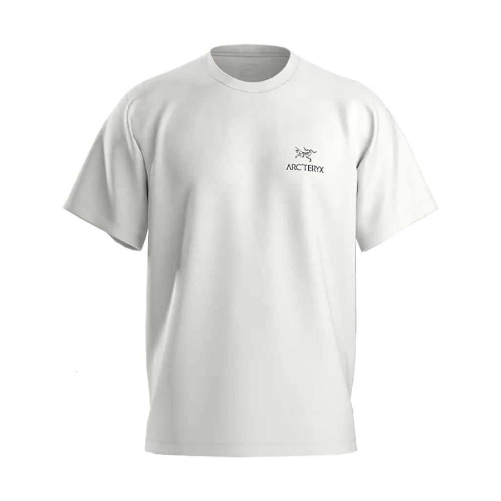 Arc'teryx Kragg Sl Cotton Bird Word Shirt S/S Tee - White Light / Black X000009535 1