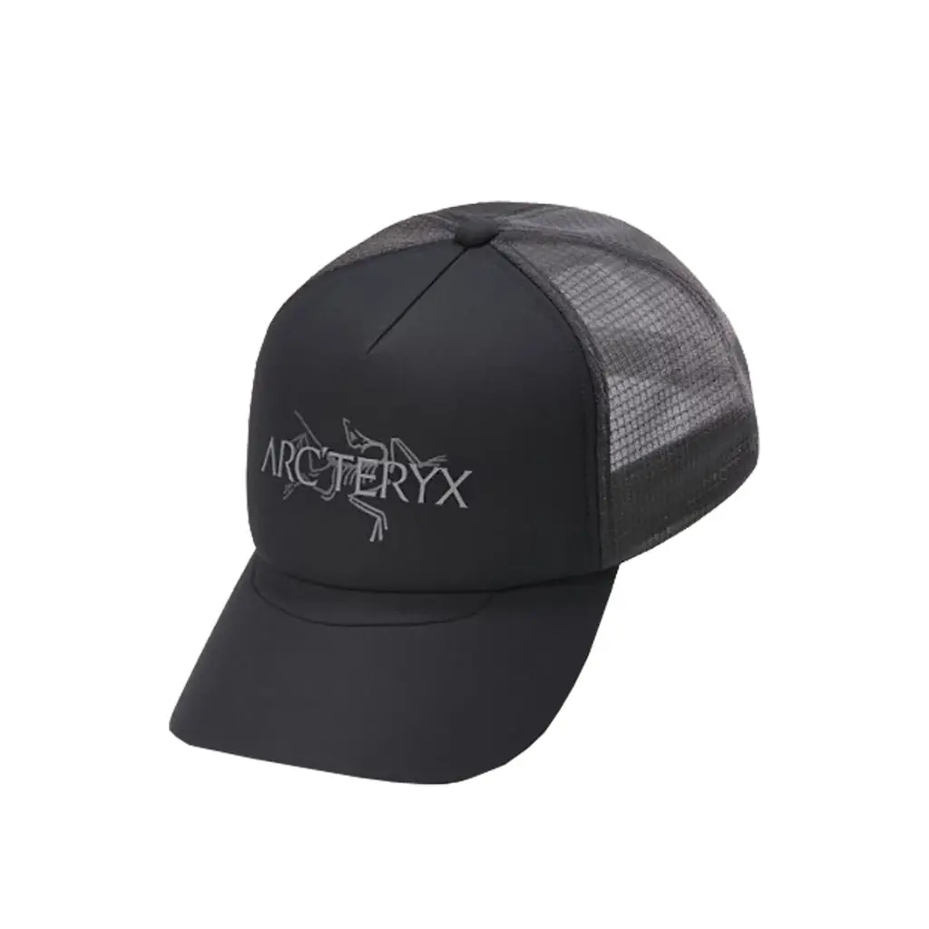 Arc'teryx Bird Word Trucker Hat - Black / Cloud X000009488 1