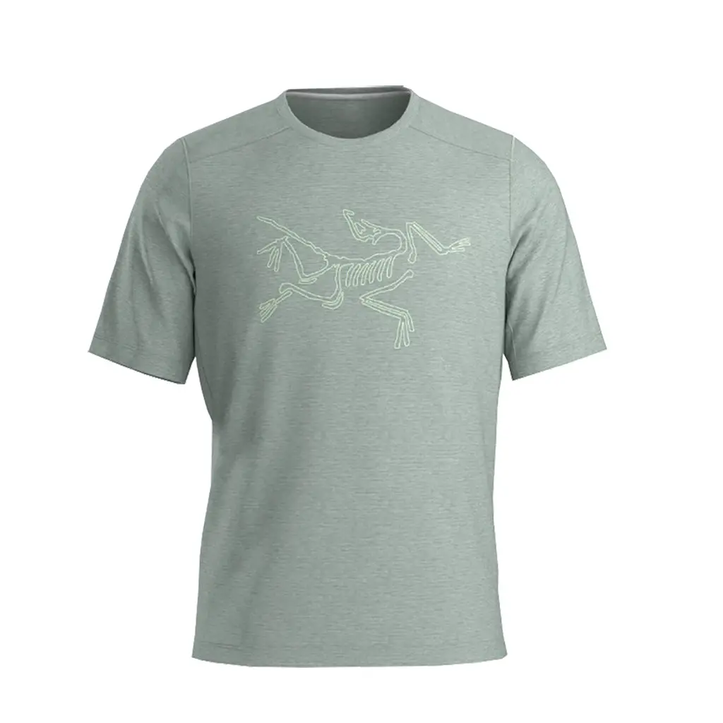 Arc'teryx Cormac Logo Shirt S/S Tee - Stone Green Heather 1