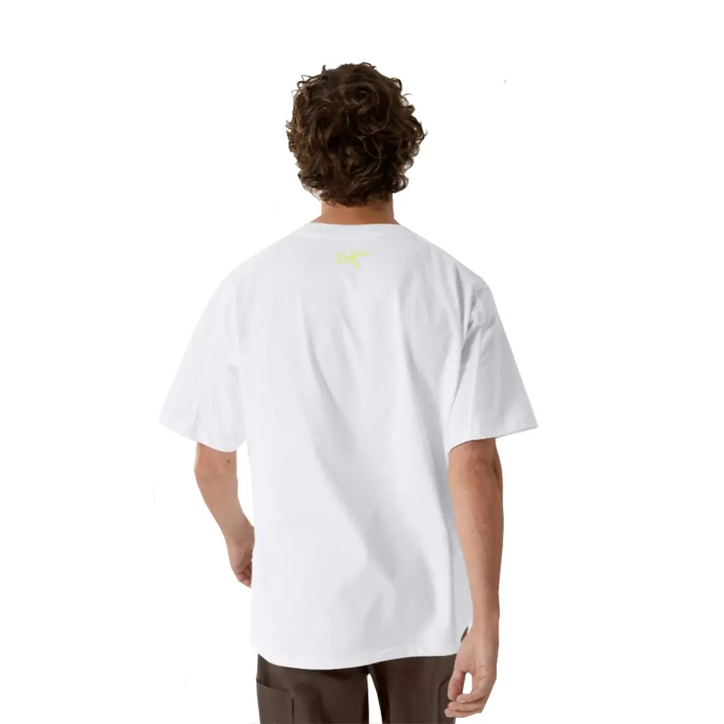 Arc'teryx Kragg Cotton Lithographica S/S Tee - White Light X000009926 2