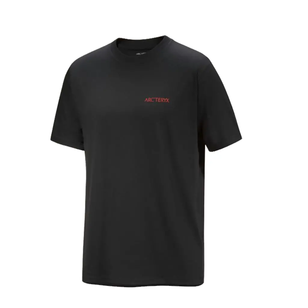 Arc'teryx Kragg Sl Cotton Blurred Bird S/S Tee - Black/Dynasty X000009538 1