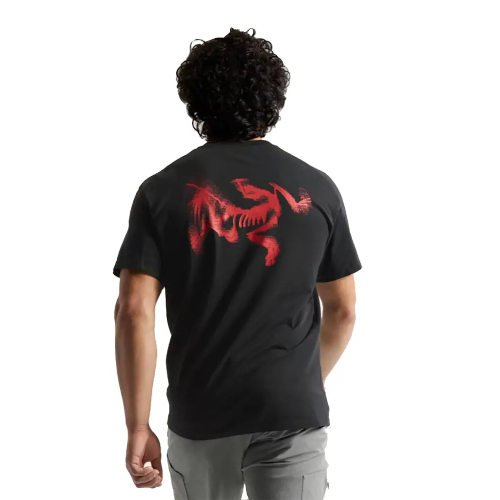 Arc'teryx Kragg Sl Cotton Blurred Bird S/S Tee - Black/Dynasty X000009538 2