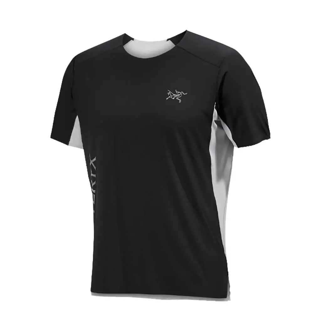 Arc'teryx Norvan Downword Logo S/S Tee - Black / Solitude 1