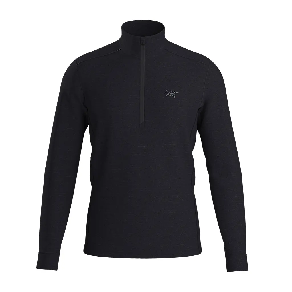 Arc'teryx Rho Merino Wool Zip Neck - Black 1