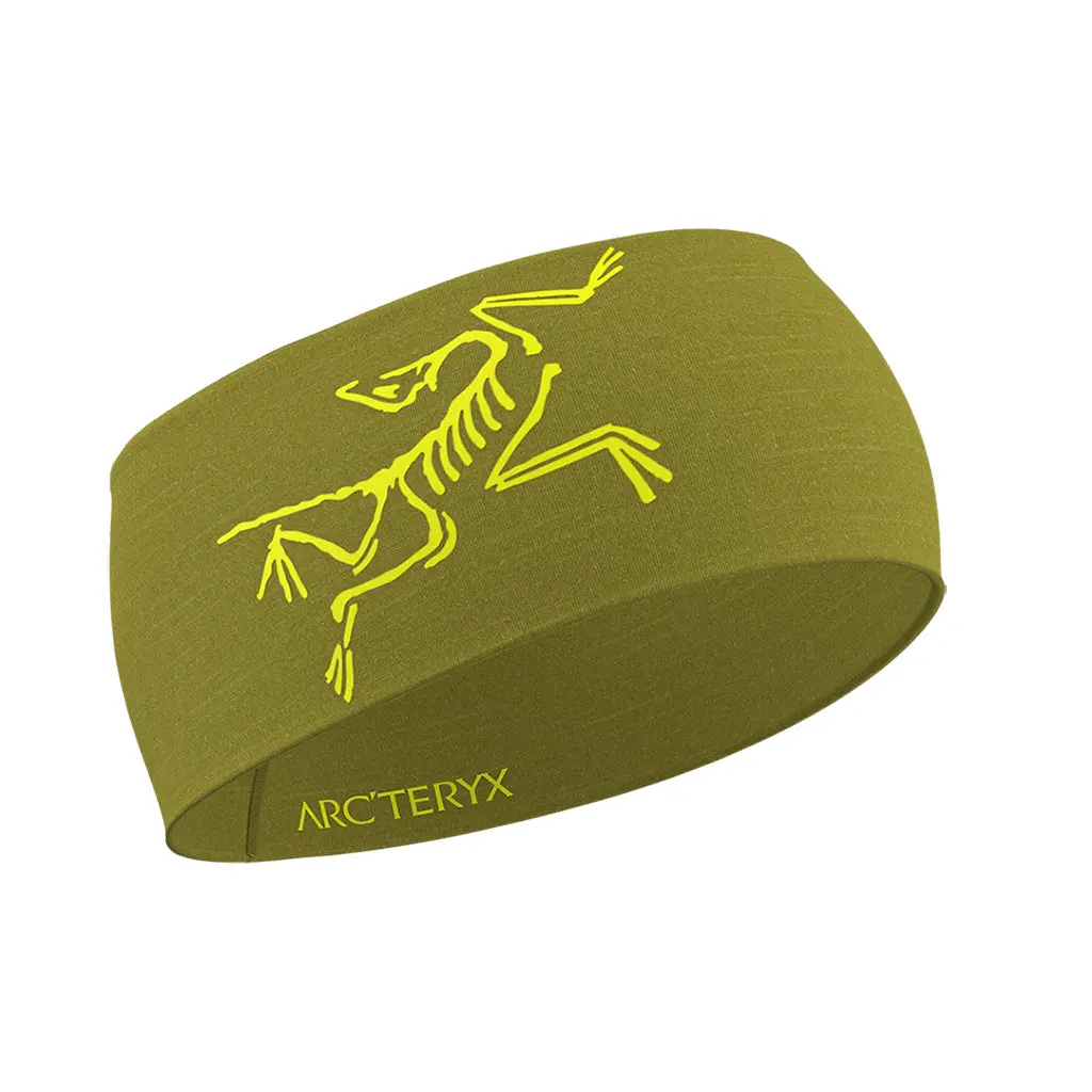 Arc'teryx Satoro Merino Headband - Olive Moss / Euphoria 1