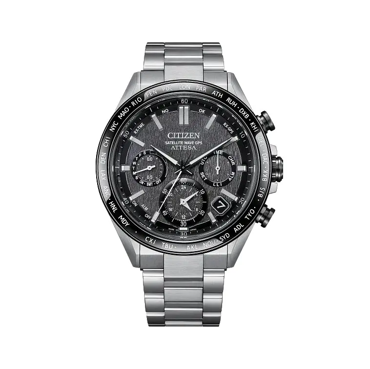 Attesa Super Titanium™ Satellite Timekeeping 44.6Mm - Grey On Bracelet 1