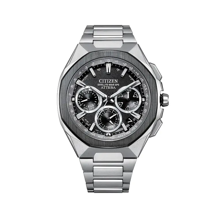 Attesa Super Titanium™ Satellite Timekeeping 43.2Mm - Grey On Bracelet 1