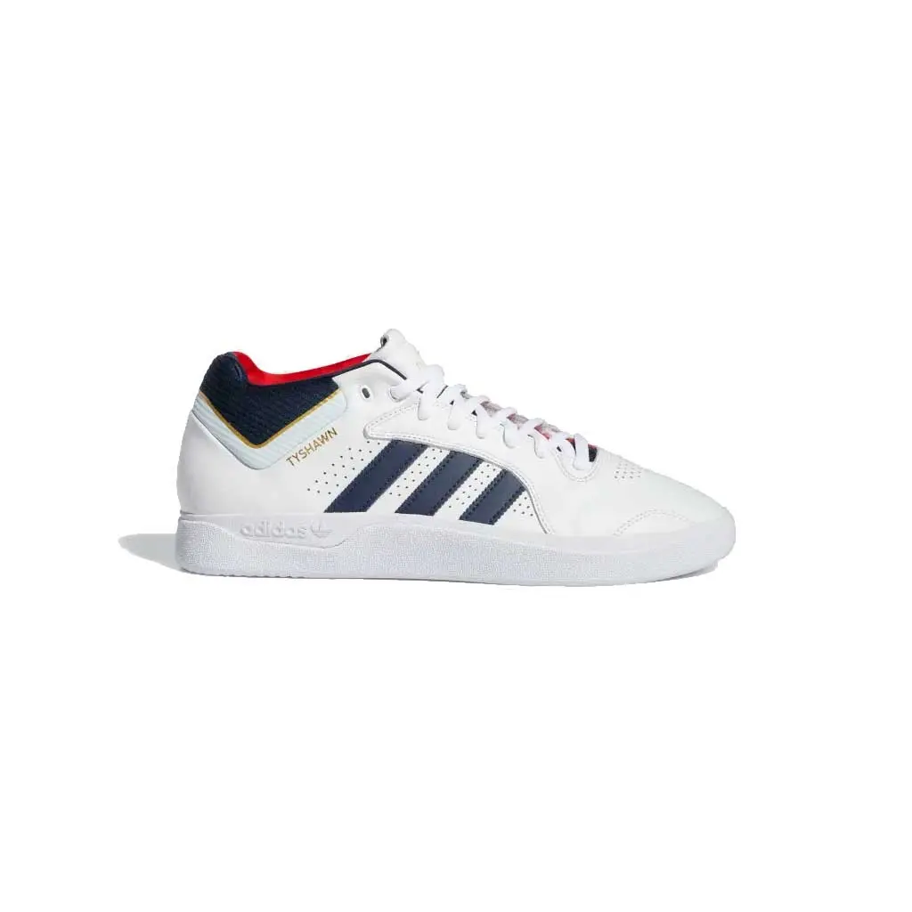 Adidas Tyshawn - Cloud White/Collegiate Navy/Gold Metallic 1
