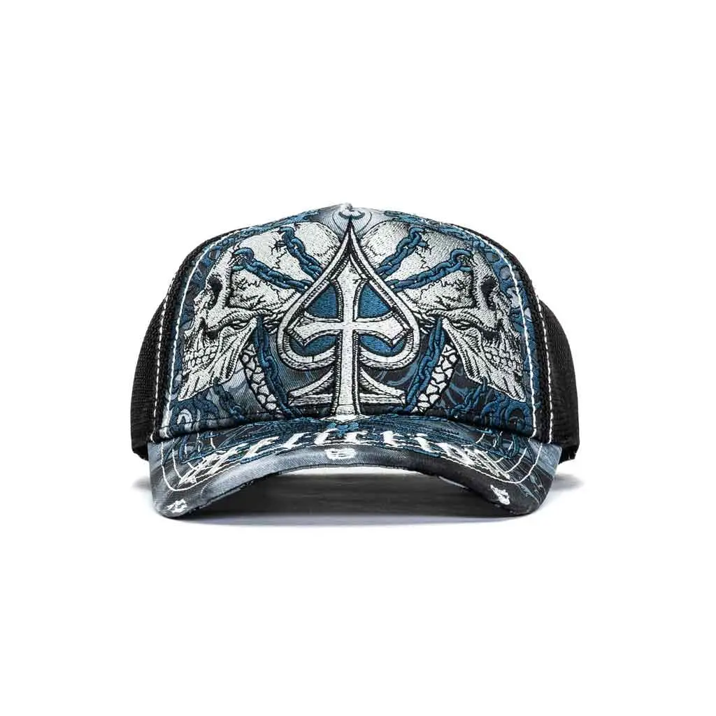 Affliction Charred Martyr Hat - Black Potassium Spray 1