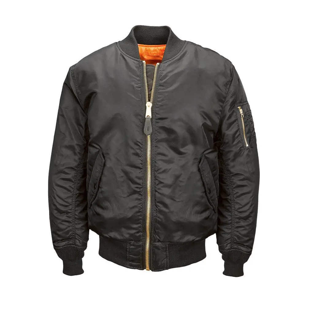 Alpha Industries Ma-1 Flight Jacket - Black 1