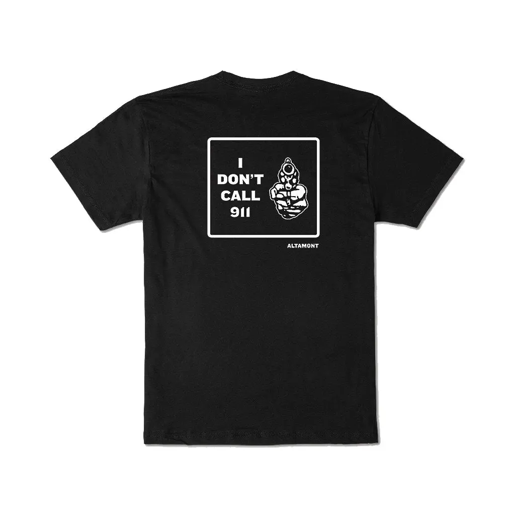 Altamont Don't Call 911 Tee - Black 1