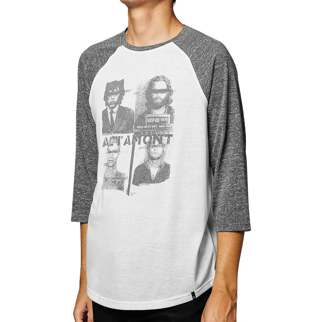 Altamont Locked Up Raglan - White/Grey 1