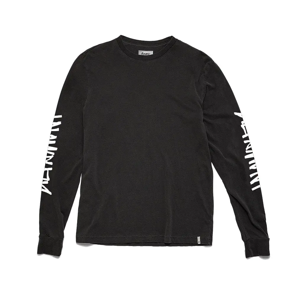 Altamont One Liner Sleeves L/S Tee - Black/White 1