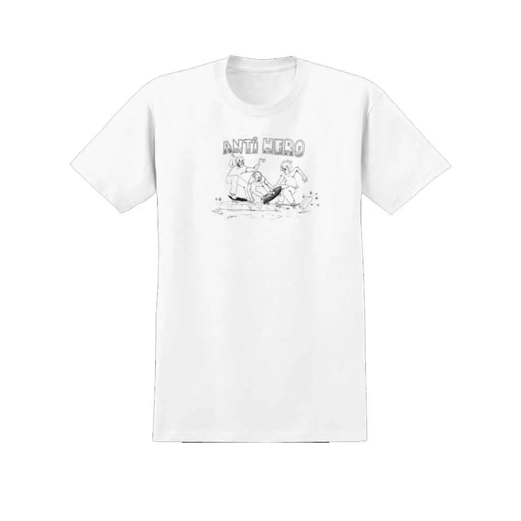 Antihero Curb Pit S/S Tee - White/Black 1