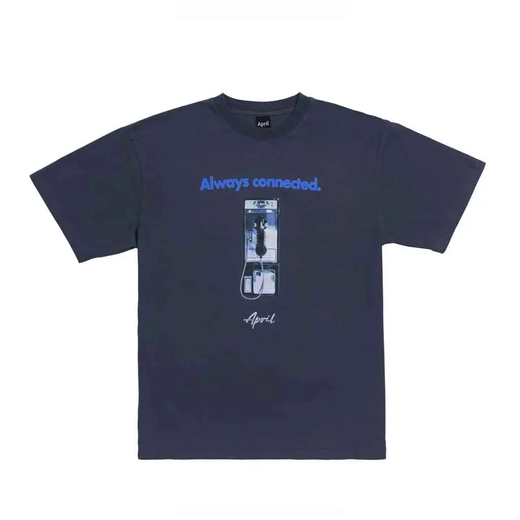 April Always Connected S/S Tee - Navy 1