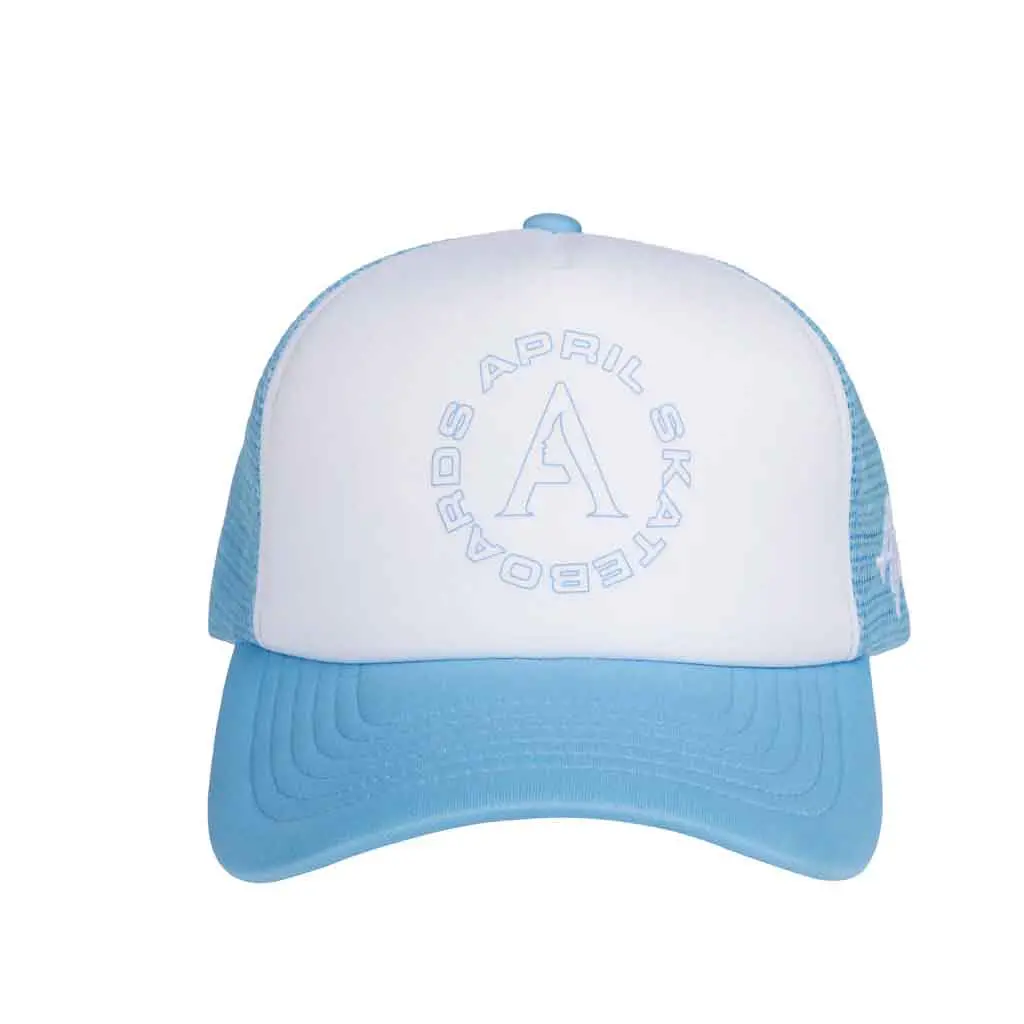 April Full Circle Trucker - White/Blue 1
