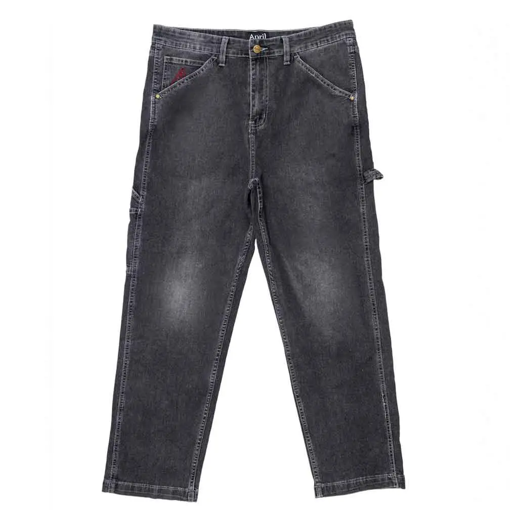 April Washed Carpenter Pant - Washed Black 1